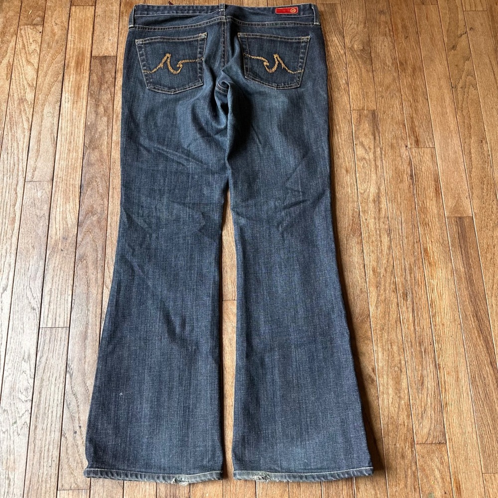 AG Adriano Goldschmied The Club Jeans Women 31R Flare Dark Wash Denim Y2K USA - Picture 6 of 9
